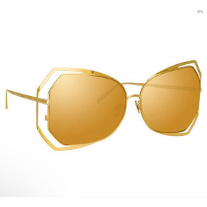 Linda Farrow - 695 C1 Oversized Sunglasses - Yellow Gold - Linda Farrow Eyewear